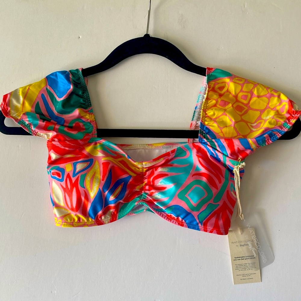 NWT Kenny Flowers sustainable swimwear size XS beachy resort romantic coastal